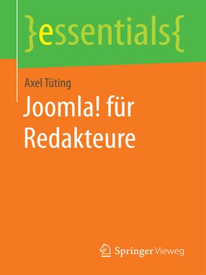 cover image of Joomla! für Redakteure